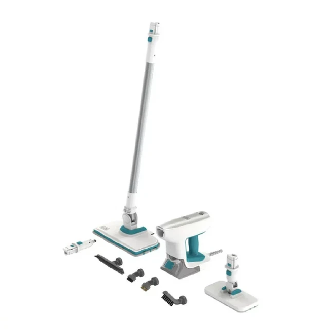 BLACK DECKER BHSM15FX08 Steam Cleaner, Multipurpose with 6 Attachments, Corded BLACK DECKER BHSM15FX08 Steam Cleaner, Multipurpose with 6 Attachments, Corded
