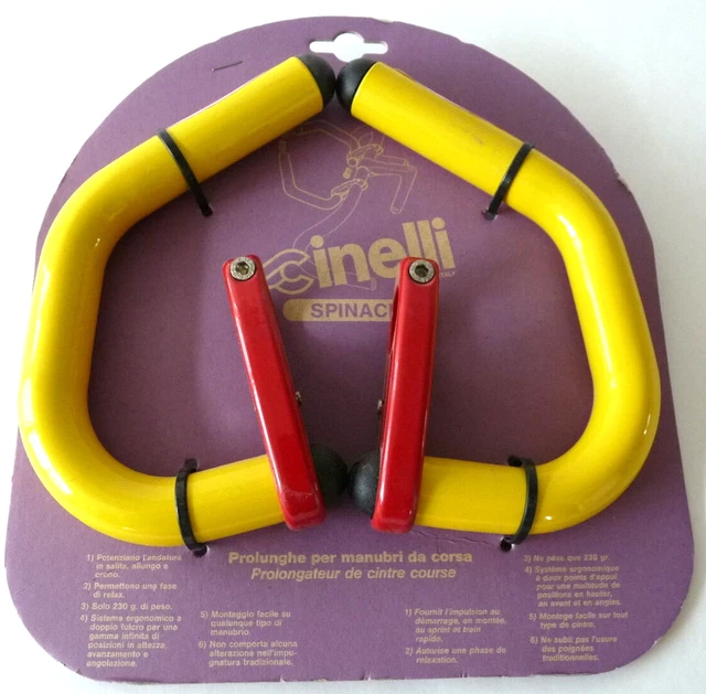 Cinelli spinaci handlebar extensions yellow rer Vintage Bar Ends LAST ONE! NOS