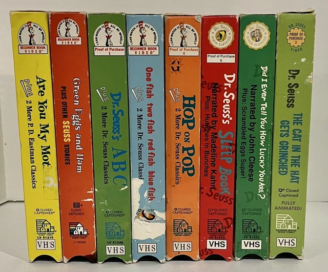 Dr Seuss Beginner Book Video Vhs Lot Of 4 Cat Hat Gre vrogue.co