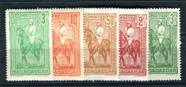 MADAGASCAR 1931 Yvert 186-187,190-192 ** POSTFRISCH TADELLOS (F4394