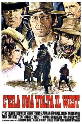 Poster Manifesto Locandina Stampa Vintage Cinema Film Western Claudia Cardinale