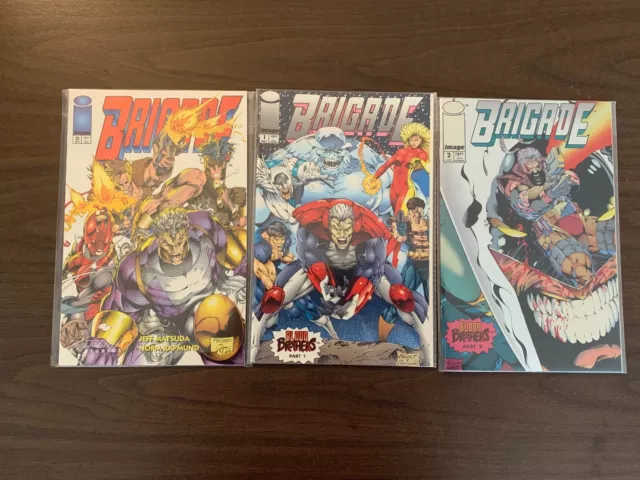Brigade vol. 2 #'s 1, 2 Variant, and 0 High Grade Image Comic Book Set C42-19