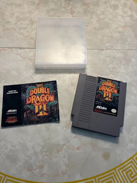 Double Dragon III 3 The Sacred Stones w/Manual Nes 1990