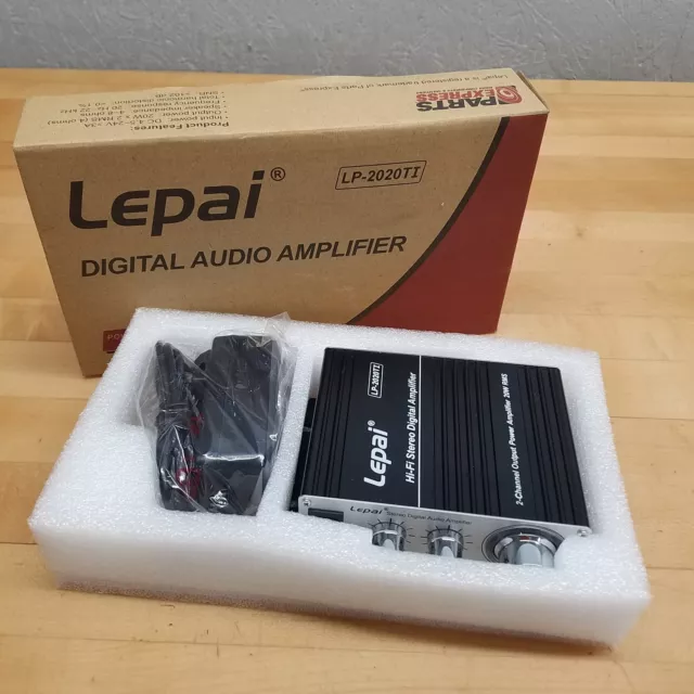Lepai LP-2020TI Digital Audio Amplifier Hi-Fi Stereo 2-Channel Output Power 20W