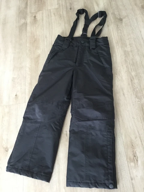 Kinder Schneehose Skihose Etirel Gr. 128 Latzhose schwarz