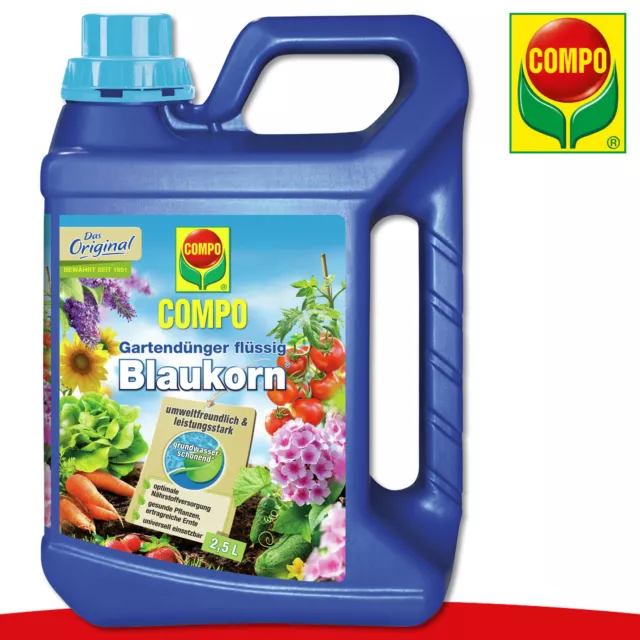 COMPO 2,5 L Engrais de Jardin Grains Bleu Novatec Liquide Universal-Npk-Dünger