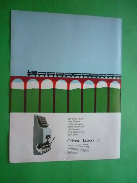 1964 Original Publicidad' Vintage Olivetti Letra 32 Máquina De Escribir 3ed