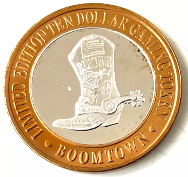 Reno Nevada Boomtown Gaming Token Silver Strike