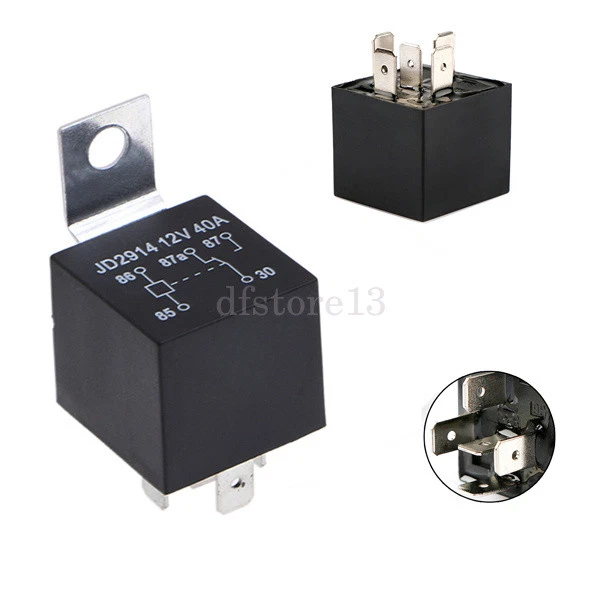 5 Stks 12 V Spdt Automotive Relais 5 Pin 5 Draden Met Harness Socket Relais Socket Draad