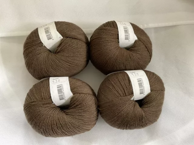 Debbie Bliss Rialto Lace 4ply.4x50g. ExtraFine Merino. Dark Brown. 100%wool. new 2