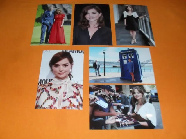 Jenna Coleman Peter Capaldi 6x4 Photograph Set. Tv Actress Doctor Who Emmerdale