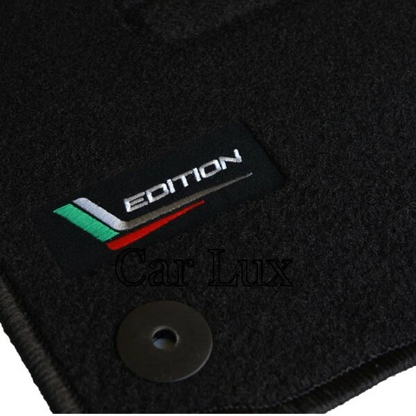 Tapis De Sol Sur Mesure Pour Skoda Fabia II (2007-2013) - Velour Noir, Talonnette Renforcée