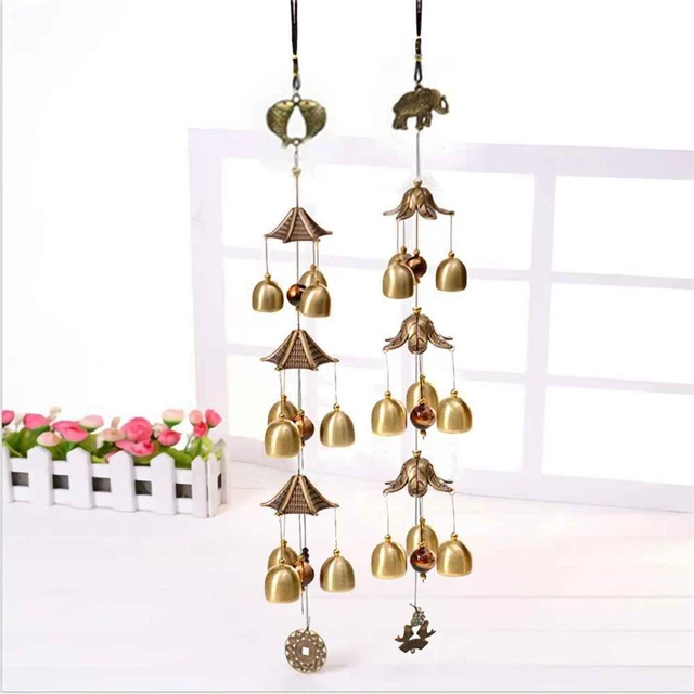 de cour Décor de jardin Pendentif Cloche Carillons éoliens Ornement suspendu 4