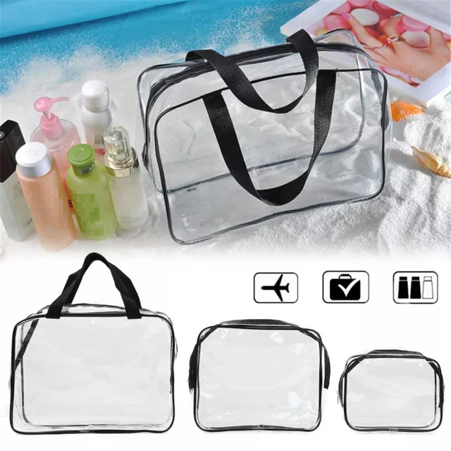 Multifunction Women Transparent Purse Box Travel Toiletry Case Pouch Makeup Bag