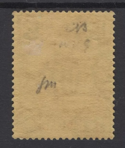 M15392 Malta 1926 SG149a - 3d black/yellow with OVERPRINT INVERTED. 2