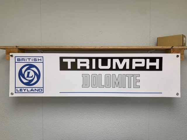 Triumph Motorcycles Retro Sales Service Banner - PVC Workshop Garage Sign 1290mm