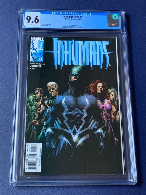 Inhumans V2 #1 CGC 9.6 NM+ Jae Lee Cover Marvel Knights 1998 White Pages