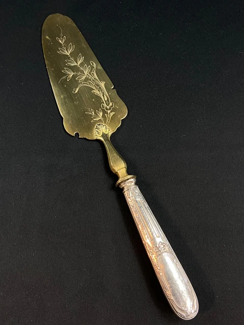 Vieille Pelle à Tarte En Métal Argenté, 29 Cm, Super Pour Vos Pâtisseries Maison