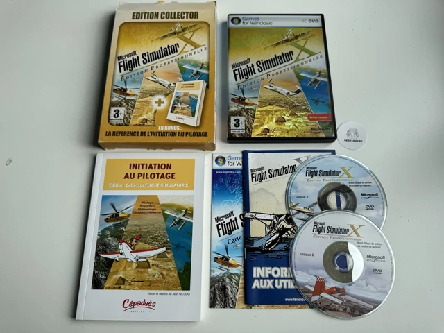Microsoft Flight Simulator 2000 Édition Pro - PC Big Box FR - Simulateur De Vol Vintage En Excellent état