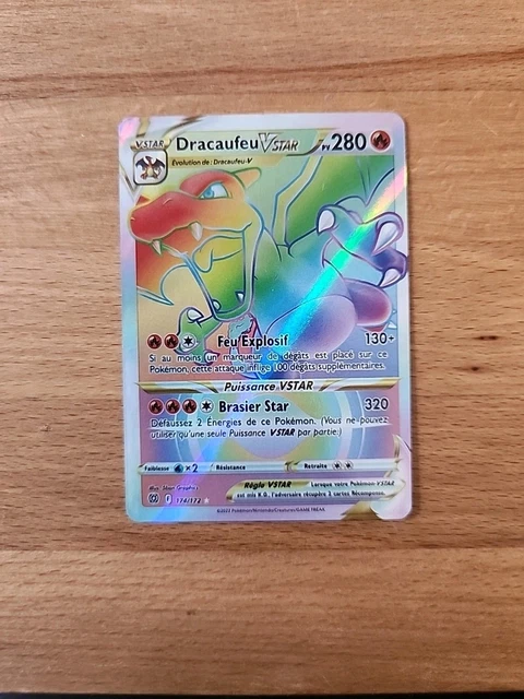Mystibule VSTAR Arc-en-Ciel Secrète 200/195 - Coffret 10 Cartes Pokémon Françaises - Épée Et Bouclier Tempête Argentée