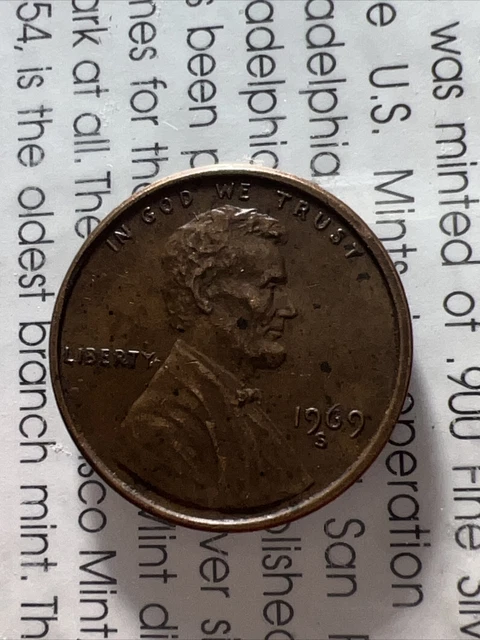 1969 s double die penny