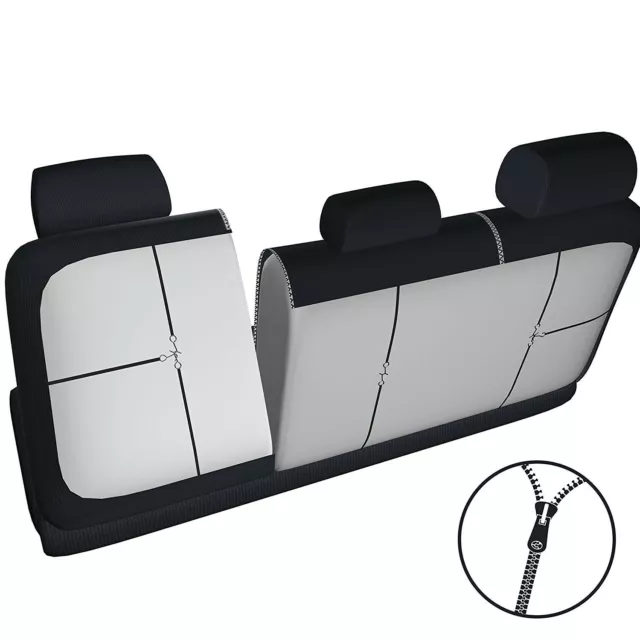 Fundas para Asientos AGR01 Renault Grand Modus Liners Auto Gris Negro Foderine C 3