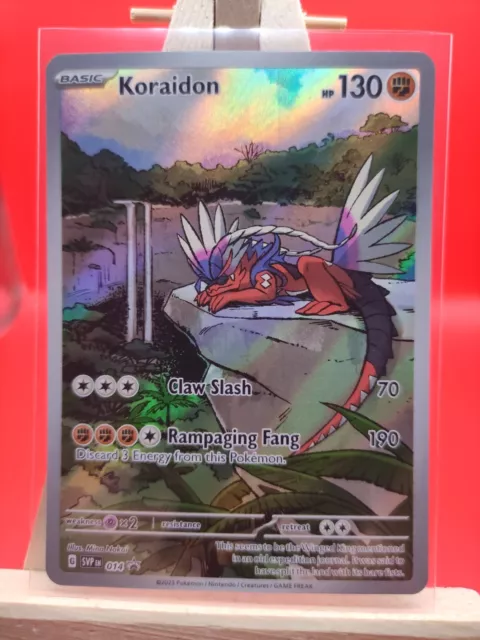 Koraidon SVP014 Scarlet & Violet Illustration Rare Holo Promo Pokemon Card * New