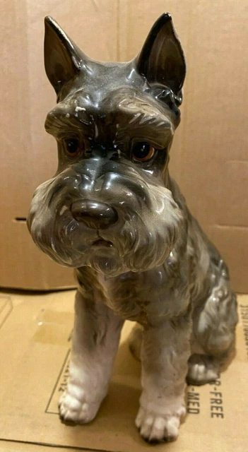 Noritake Japan German Terrier or Pointer porcelain pottery figurine 10.5" tall