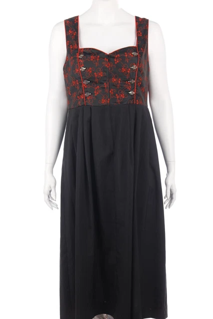 STOCKERPOINT Dirndl Oktoberfest ricami D 50 nero