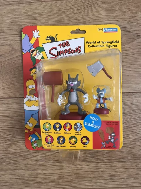 The Simpsons Itchy & Scratchy WOS Figure - World of Springfield - UK exclusive