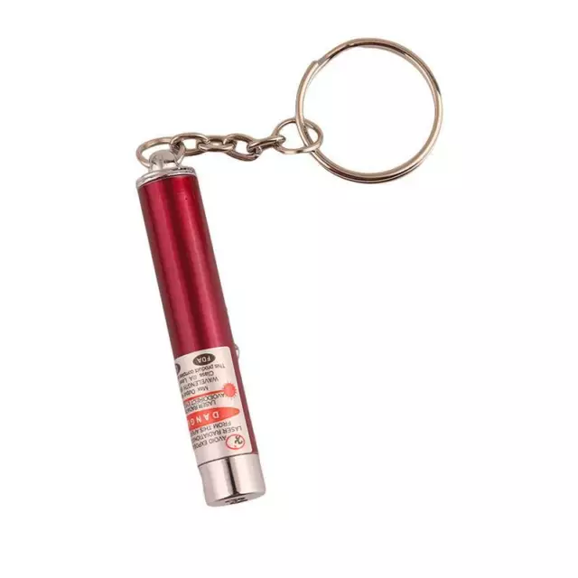 Portable Key Chain Penholder Small Laser Flashlight Pointer Pen Key Ring R