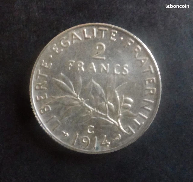 2 francs argent type semeuse 1914 c