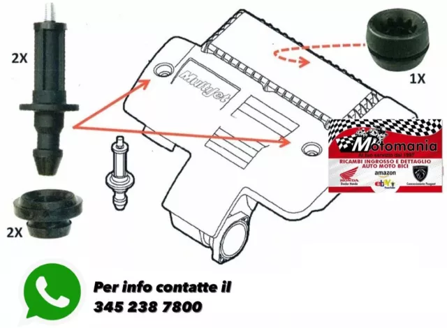 Kit Viti Gommini Box Filtro Aria Fiat Grande Punto Punto 1.3 Multijet Air Filter