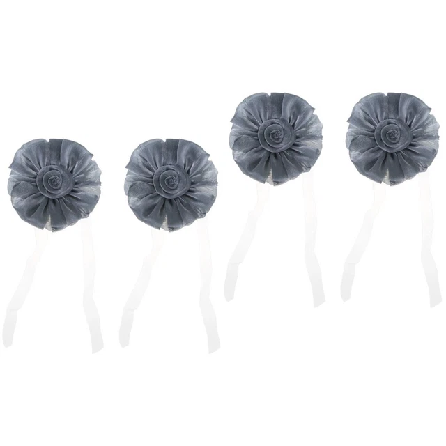 4 Pcs Creative Curtain Clip Flowers Floral Curtains Curtain Tiebacks Clip