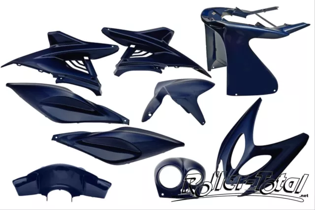 Kit Carénage Bleu Métallisé 9 Pièces Yamaha Aerox MBK Nitro Bodypart Kit