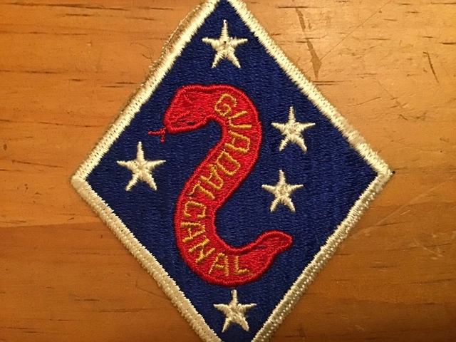 Ww2 Us Marine Corps 2Nd Division Original Patch (Early Design)