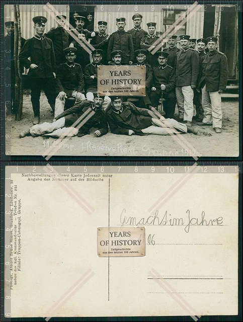 Foto AK Soldaten 1912 Graudenz Marienwerder Westpreußen
