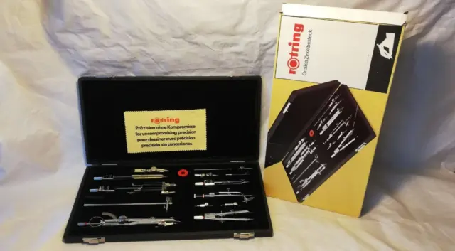 ⚡⚡⚡ Rotring Zirkelkasten ⚡⚡⚡ Compass -- Compasso -- Flagschiffe / Flagship