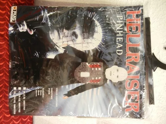 Vintage Pinhead Hellraiser Halloween Costume - Kids M 7-8 - Horror Collectible