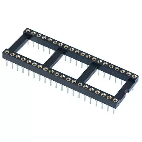 5 x 40 Pin DIP/DIL Turned pin IC Socket Connector 0.6" Pitch