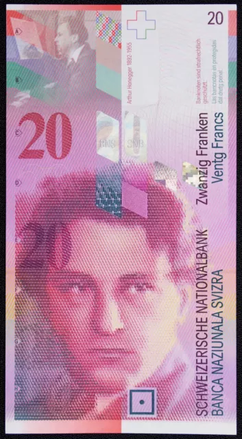 Switzeland 20 Francs 2005 P-69d (SLIB-K2904) - BA