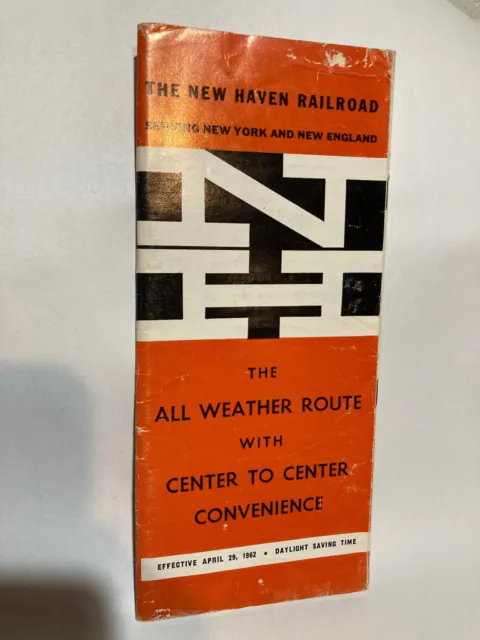 New Haven Railroad Time Tables 1962 Train
