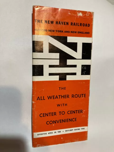 New Haven Railroad Time Tables 1962 Train