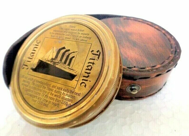 Lot De 20 Boussoles Laiton Antiques Vintage - Reproduction Ancienne 35mm - Fait Main Inde