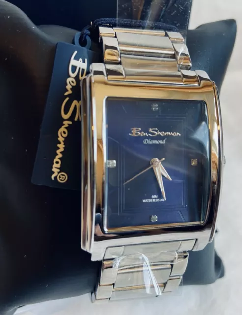 GENTS BEN SHERMAN Diamond Watch. Brand new boxed Guaranteed. 32.95 PicClick UK