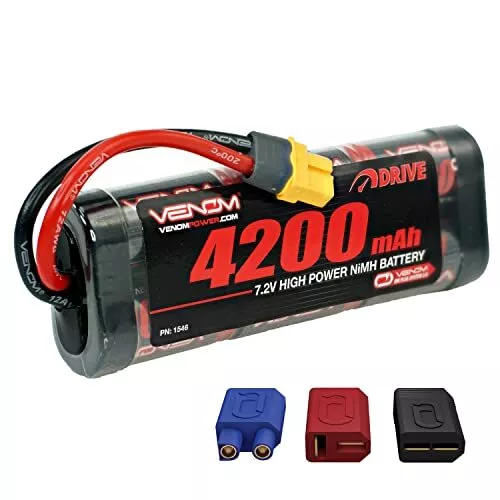 Venom 7.2V 4200mAh 6-Cell NiMH Battery with Universal Plug (EC3/Deans//Traxxas)