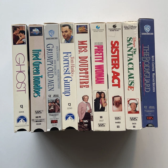 LOT OF 9 VHS Tapes 90's Romance, Comedy, & Drama Movie Touchsone