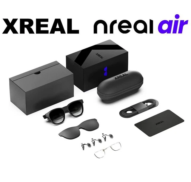 Nreal Air Glasses Xreal Black New NR-7100RGL VR Smart Glasses AR 2023 Authentic