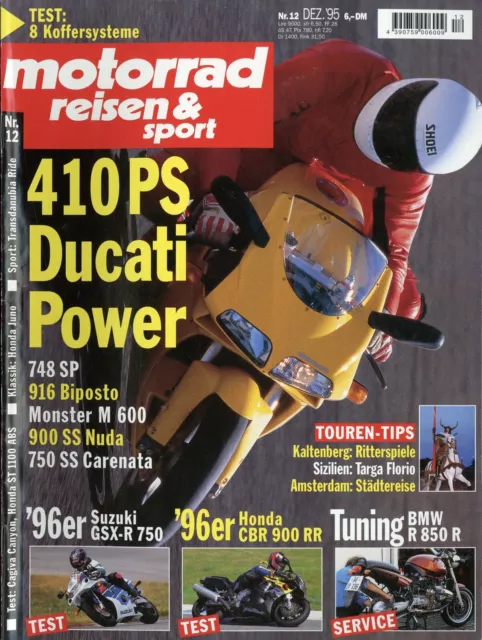 Motorrad Reisen & Sport 1995 12/95 Ducati 748SP 916 Biposto 900SS Nuda 750SS BMW