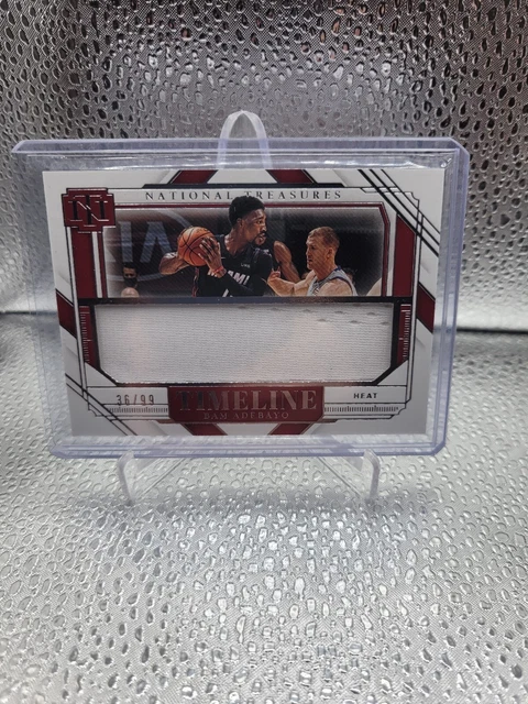 2020 Panini National Treasures Bam Adebayo Timeline Patch #'d 36/99! HEAT!!!